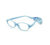 EnzoDate Boy Glasses Frame with Strap Size 50/16 One-piece No Screw Safe,Bendable Girls Flexible Eyeglasses, Optical Children Glasses.For Ages 9+y