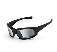 EnzoDate Photochromic Polarized Army Sunglasses Military Goggles 4 Lens Kit Men War Game Tactical Outdoor Sunglasses