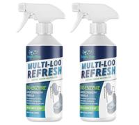EnzyActive Multi Loo & Portable Toilet Cleaner - Enzyme Odour & Stain Remover for Porta Loo, Caravan Toilet, Commode, Urinal & Camping Toilets- Super Strength Linen Fresh 500ml Spray-Urine & Faeces(2)