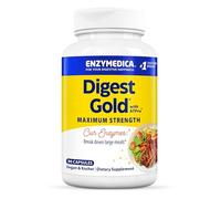 Enzymedica Digest Gold, High Potency Digestive Enzymes with ATPro, Supports Digestion of Fats, Protein, Carbs and Fibre, Helps with Occasional Bloating, 90 Vegan Capsules, Gluten Free, Non-GMO