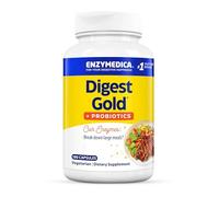 Enzymedica Digest Gold + Probiotics, High Potency Digestive Enzymes with 1.5 Billion CFU Probiotics and ATPro, Supports Digestion and Gut Health, 180 Capsules, Vegetarian, Gluten-Free