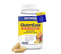 Enzymedica GlutenEase Extra Strength, Gluten Digestive Support with DPP-IV Enzymes, Helps Break Down Gluten and Casein, for Meals Out and Everyday Eating, 30 Vegan Capsules, SOYA Free, Non-GMO