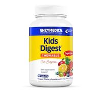 Enzymedica, Kids Digest Chewable, Fruit Punch Flavour, Dietary Supplement, 90 Chewable Tablets, Vegan, Gluten-Free, Soy-Free, Non-GMO