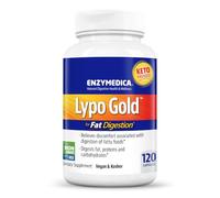 Enzymedica Lypo Gold, Lipase Digestive Enzymes for Fat Digestion, High Potency Blend for Fatty Meal Support and Nutrient Absorption, 120 Capsules, Vegan, Gluten-Free, Non-GMO
