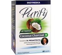 Enzymedica, Purify, Activated Coconut Charcoal+, 60 Capsules