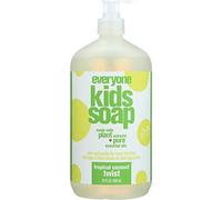 EO Products Tropical Coconut Twist Kids Soap 32 EO 3 In 1 Everyone Soap: Shower Gel, Bubble Bath, Shampoo, 32fl oz