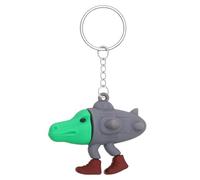 EOAMGO Italian Brainrot Keychains Decor, Funny Bombardiro Crocodilo, Tung Tung Tung Sahur, Tralalero Tralala 3D Printed Toy