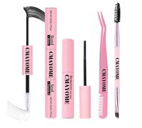 EOAMGO Lash Bond and Seal, Cluster Lash Glue with Eyelash Remover, Waterproof 72H Strong Hold Eye Lashes Glue, Individual Eyelash Bond and Seal Kit with Remover Tweezers&Makeup Brush