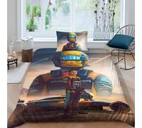 EOASNRTCB 3D Printed Duvet Cover Lando Norris Bedding Set for Children Youth,Bedding Set with Pillowcases,Microfiber Quilt Cover Single（135x200cm）