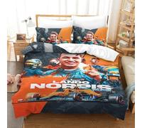 EOASNRTCB 3D Printed Duvet Cover Lando Norris Bedding Set for Children Youth,Bedding Set with Pillowcases,Microfiber Quilt Cover Single（140x200cm）