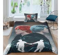 EOASNRTCB Comforter Cover BTS Bulletproof Boy Bedding Set 3D Bangtan Boys Printed Duvet Cover for Children Kids Girls Boys Bedspread Quilt Cover Room Decor Bedclothes Single（135x200cm）