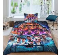 EOASNRTCB F1 Racing Children Duvet Cover,3D Printed F1 Driver Kids Boys Girls Bedding Set with Pillowcases,Hidden Zipper,Microfiber Quilt Cove Single（135x200cm）