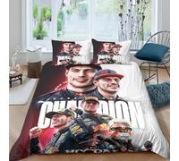 EOASNRTCB F1 Racing Duvet Cover Set Kids Adults Bed Cover Bedroom 3D Bedding Set Duvet Bedspread,Soft Microfiber Bed Set King(220x240cm)