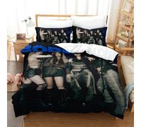 EOASNRTCB ITZY 3D Duvet Cover with Pillowcases Bedding Set with Zipper Soft Comfortable Microfiber Quilt Cover Single(140x200cm)