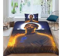 EOASNRTCB Jude Bellingham Duvet Cover Set Printed Bedding Quilt Cover Soft Microfiber Bedding Set With Zipper Closure For Boys Girls Kids Single（135x200cm）
