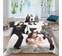 EOASNRTCB Kids Duvet Cover Set 3D Printed Blackpink Bedding Set Duvet Cover with Zipper Closure for Kids Boys Teen Soft Microfiber Quilt Cover Single(135x200cm)