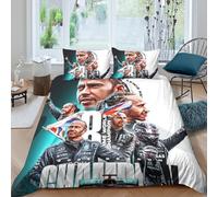 EOASNRTCB Lewis Hamilton 3D Printed Bedding Duvet Cover with Zipper Closure for Bedding Set, Soft Microfiber for Kids Teens Adults Bedding Quilt Cover Double（200x200cm）