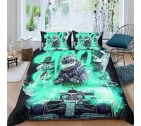 EOASNRTCB Lewis Hamilton Children Duvet Cover Printed Bedding Set Quilt Cover And Pillowcases with Zipper Closure for Bedding Decro, Soft Microfiber King(220x240cm)