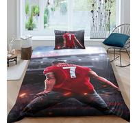 EOASNRTCB Ronaldo 3D Printed Duvet Cover And Pillowcases Bedding Set with Zipper Closure Hypoallergenic Soft Microfiber Quilt Cover Set Single（135x200cm）
