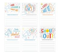 EoBeCy 150 Pcs Shout Out Cards for Classroom and Office, Colorful Positive Recognition Cards for Teachers and Students, Double Sided Appreciation Notes for Employee Rewards