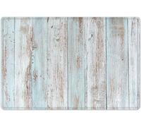 EOBTAIN Rustic Bath Mat Teal Vintage Barn Bathroom Rug Western Bathtub Mat Non Slip Country Farmhouse Door Mat Indoor Entrance Floor Mat for Bedroom Washable Rug Bathroom Accessory 24x16 Inch