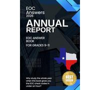 EOC Answers 2026 Annual Report: EOC Answer book Grades 9-11