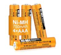 EOCIK 4 Pack HHR-70AAAB AAA Rechargeable Battery for Panasonic 1.2V 750mah NiMH AAA Batteries for Cordless Phones, Remote Controls, Electronics