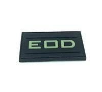 EOD Glow in The Dark PVC Airsoft Paintball Patch