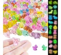 eodohun 150PCS Luminous Resin Animals Mystery Set, 20+ Mini Creature Assortment for Fairy Gardens, Aquariums & DIY Micro Landscapes, Non-Toxic Blind Box-Style Decor Collection