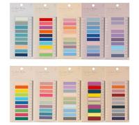 eodohun 2000 Pcs Sticky Tabs, 10 Sheets Sticky Index Tabs, Book Tabs, Page Markers, Colorful Book Annotating Tabs, Page Tabs, Sticky Flags, Transparent Sticky Note Tabs, File Index Tabs