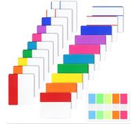 eodohun 500 Pieces Tabs Sticky Index Tabs, Writable and Repositionable File Tabs Flags, Colored Page Markers Labels for Reading Notes, Books, and File Classification