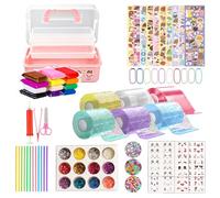 Eodysoi Nano Tape Kit with Box, 73Pcs Nano Tape Magic Nanotape Bubbles Set for Making Bubbles with Pump Sequins Powder Stickers DIY Craft Double Sided Water Ball Squishy Kit for Party Gift