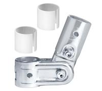 eoere 10 Sets Pivot Tee Pipe Fittings Connector T Adjustable Clamp, Fits 3/4" EMT Conduit with PE Adapter Shims, Also Fits OD 1.000" Round Tube