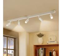 Eofiti LED Ceiling Light Rotatable White 5 Way Ceiling Spotlight 3000K Warm White Adjustable Modern Ceiling Spot Including 5X 3W G9 LED Bulbs 360LM Ceiling Lighting for Kitchen Living Room Bedroom