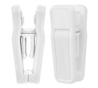 EOGRFW 30 Pcs Hanger Clips for Hangers, Plastic Baby Hanger Clips, White