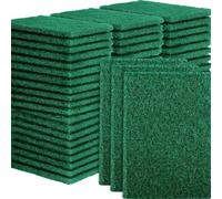 EOGRFW 40 Pcs Heavy Duty Scour Pads, Scouring Pads, Green, 4 X 5.95 Inch