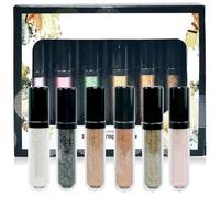 EOGRFW 6 Pcs Liquid Glitter Eyeshadow Set - Metallic & Matte Shimmer, Highly Pigmented
