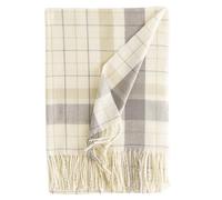 Eohak Womens Winter White Plaid Scarf Fringed Scarf Long Cashmere Feel Scarfs, White, One Size