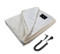 EOHELGRO Grounding Blanket, 60x78 inch, Beige, Polyester, Cotton, Silver, Throw Blanket, Indoor, Adult, Winter, Medium Weight