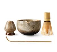 EOIMS Japanese Matcha Tea Set, Matcha Bowl with Spout,Included Handmade Ceramic Whisk Holder, Matcha Whisk and Scoop,Perfect Matcha Kit for Traditional Tea Ceremony