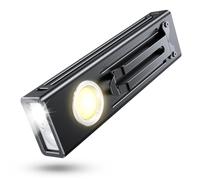 EOIWUY Torch Rechargeable, UV Torches LED Super Bright 1300LM, Flat Design & Clip-On Magnetic Flashlight with 4-in-1 Spotlight/UV/COB Floodlight for Dog Walking, Camping, Emergency, Pet Urine Detector