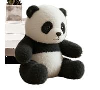 Eoixuqba 25cm Panda Stuffed Doll - Soft Plush Pand-as Figurine | Cute Pa-nda Plu-sh Soft Pan-da Bear Pillow Toy, P-anda Stuffed Animal For A-nxiety, Emotional Soothing Companion For Kids Adults