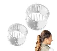 Eoixuqba 4Pcs Pony Tail Clips, High Ponytail Holder For Volume & Lift, Strong Hold Pony Tail Buckle, For Thick & Long Hair, Easy-to-Use Hair Styling Accessories For Women, Clear Ponys Poppers