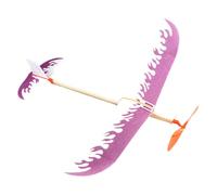 Eoixuqba Airplane Model,Rubber Band Powered Glider Airplane Model - Glider Aircraft Flying Games Play for Kids Students Adults Girls Sports Outdoor Activities