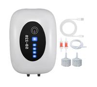 Eoixuqba Aquarium Air Pump - Portable Rechargeable Silent Oxygen Aerator with 2 Outputs - Aquarium Air Pumps - Hydroponics Live Outdoor Indoor Pond