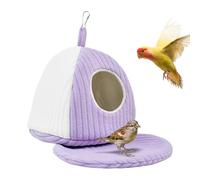 Eoixuqba Bird Nest,Warm Parakeet Cage Accessories - Cozy Bird Bed Nest | for Indoor Outdoor Small Medium Parrot Finch Macaw Conure African Grey Lovebird