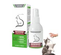 Eoixuqba Cat Calming Pheromone Spray, 50ml Cat Comfort Calming Spray, Anxietys Relief Pheromone Sprays, Natural Safe Cats Relaxants, Stress Relief Effective Long-Lasting Calmings Solution Suitable