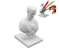 Eoixuqba Julius Caesar Pencil Holder, 16.5x11.5x9cm Ides Of March Pencil Holder, Julius Caesar Bust Statue Resin Holder, Creative Desk Organizer Marker Holder, For Desk Teacher Officce Organiz