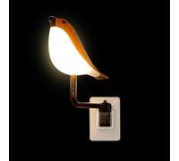 Eoixuqba LED Wall Mounted Lights, 2600mAh Magpie Shaped Cordless Light for Bedroom Bedside, Rechargeable 3 Color & Dimmable Lamp with Remote and Touch Control for Kids Study