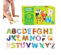 Eoixuqba Magnetic Letters Alphabet | Early Spelling Educational Game for Letters - Alphabet Animal Fridge Magnets | for Girls Boys Whiteboard Fridge Home Travel Kindergarten